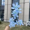 Huaxiyu 2025 Nuevos Productos Primavera y Verano Serie Azul Cielo Económico Boda Boda Flores Artificiales Mayoreo