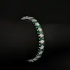 Pulseras de Estilo Europeo y Americano, Pulseras Elegantes y Ecológicas con Diseño de Circonita de Colores y Circonita Blanca, Pulsera S8250
