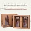 Nova Caixa de Papel de Ginseng Americano Caixa de Embalagem de Pó de Panax Notoginseng Caixa de Presente com Pó de Esporos de Ganoderma Lucidum Um Jin Duas Garrafas Atacado