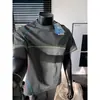 Camiseta Esportiva de Manga Curta com Bloqueio de Cor Hasselblad para Homens, Leve Respirável de Secagem Rápida que Absorve a Umidade para o Verão ao Ar Livre, Top Fresco de Meia Manga