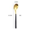 304 aço inoxidável engrossado garfo de fruta colher de café estilo coreano casa criativa sinal de fruta Internet celebridade sobremesa garfo colher set
