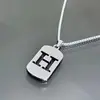 Collar de letra inglesa de 26 palabras cadena Taigang ropa de pareja para estudiantes masculinos y femeninos accesorios diseño nicho simple combinable Moda
