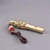 Silbato de Cabeza de Águila de Latón Herramienta de Rescate en la Naturaleza Auto-Rescate Silbato de Cabeza de Águila Colgante de Llavero de Coche de Cobre