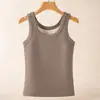 Comercio Electrónico Transfronterizo Europeo y Americano Venta al por Mayor Ácido Hialurónico Más Chaleco Cálido de Terciopelo Tallas Grandes Ropa Interior para Mujer Capa Base de Invierno