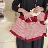 Roupa Infantil Menina Terno de Lã de Natal Inverno Estilo Western Infantil Vermelho Estilo Chanel Colete Jaqueta Shorts Conjunto de Duas Peças