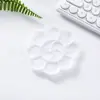 Pincel de linha com gancho de cabeça chata de plástico para crianças DIY gesso cerâmica pintura pincel pintado à mão grafite aquarela acrílico