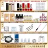 Grupo de actividades de construcción de materiales DIY para lápiz labial juego completo de lápiz labial casero hecho a mano molde para tubo de lápiz labial tónico casero hecho a mano