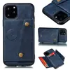 Para IPHONE12mini 11 PRO MAX XR X 876 S30 S20 capa de telefone de fivela dupla de couro