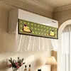 Cortina Protectora de Aire Acondicionado de Dibujos Animados para Evitar el Flujo Directo, Cortina de Gasa de Tela, Modelo Nuevo 2026 Cubierta de Polvo para Aire Acondicionado, Embellecimiento Decorativo