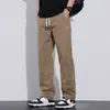 Pantalones casuales de pierna recta ligeros de verano para hombre, estilo ropa de trabajo, primavera y otoño, algodón puro, pantalones de hombre de verano, venta al por mayor transfronteriza
