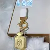 Oro 999 Oro Puro Gato Oro Hola Teléfono Colgante Llavero Regalo para Novia Colgante de Bolsa Kitty