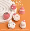 Adornos de Navidad aterciopelados Colgantes de Papá Noel y Muñeco de Nieve Accesorios de Cadena para Teléfono y Bolso DIY de Moda