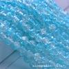 Venta al por mayor de fábrica de cuentas de palomitas de maíz esmaltadas de colores de 8 mm, cuentas redondas con grietas de dos colores degradados, accesorios de joyería DIY, cuentas sueltas hechas a mano