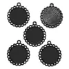 Accesorios para Joyería DIY Encaje Cortado Base Redonda de 20*20mm Accesorios Base Retro Accesorios C11