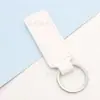 Llavero de Piel Sintética Grabado Láser Collar para Gato Placa de Identificación Colgante Colgante para Llave de Casa Accesorios