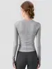 Roupa de ginástica top roupa de yoga feminina 2026 novo conjunto de manga longa esportivo para corrida de alta qualidade roupas de treino para Pilates