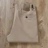 2025 Novo Verão Linho Tencel Misturado Absorvente de Suor Respirável Masculino Cintura Elástica Cordão Reta Calças Casuais