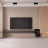 Revestimiento de Pared Estilo Tronco Sala de Estar Papel Tapiz Estilo Crema Rejilla Imitación Madera de Grano Papel Tapiz para Pared de Fondo de TV Dormitorio Revestimiento de Pared de Lujo Ligero