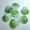 Pingente de Ágata Calcedônia Natural Pixiu Óleo de Gelo Verde Paz, Placa Sem Preocupações, Cadeado dos Desejos, Folha, Cabaça, Pingente de Jade Dragão da Sorte