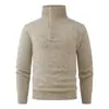 Suéter de gola alta vintage transfronteiriço para homens, outono e inverno casual estilo coreano folgado com gola alta, top de malha básico
