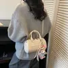 Bolsa de Mão Retrô Estilo Coreano Bolsa de Ombro Único Feminina Bolsa Boston Almofada de Alta Qualidade Bolsa Transversal Versátil para Mulheres