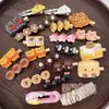 Presilhas e Elásticos de Cabelo Estilo Xiaohongshu, Grampos de Cabelo Infantis Fofos de Desenho Animado para Franja