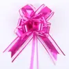 50 velos de nieve grandes flor pintada a mano decoración de manija de coche de boda fiesta de Navidad flor de malla cinta para caja de regalo de cumpleaños