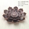 Incienso de loto de aleación, soporte de incienso de hilo zen, accesorios para juego de té para el hogar, quemador de incienso de sándalo, bandeja de incienso