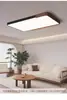 Luminária de teto para sala de estar, estilo minimalista italiano, luz principal para o hall, cor de nogueira, proteção ocular de espectro total, luz para quarto principal, ferro