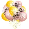 Combinación de traje de globos con confeti transfronterizo para 16 18 30 40 50 60 años, decoración para fiesta de cumpleaños de adultos