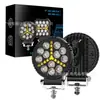 Luz de Trabalho Black Warrior 4 Polegadas 12 LEDs Mercedes-Benz Holofote Redondo Farol para Veículo Off-Road Luz de Inspeção