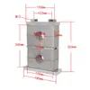 Abrazadera de tubo de aleación de aluminio de alta resistencia GB, abrazadera doble superior e inferior, abrazadera de fijación, soporte de agua, abrazadera doble de aleación de aluminio