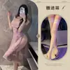 Roupa íntima Cheongsam Sexy Transparente de Uma Alça Rosa Fragrante para Mulheres Renda Sexy Desejo Puro Costas Abertas Tentação