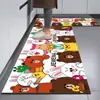 Tapete de Chão Descartável de Lama Diatomácea para Cozinha de Casa, Absorvente de Água, Antiderrapante, à Prova de Salpicos, Tapete de Pé Longo para Área do Fogão, Descartável