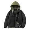 Nueva chaqueta acolchada de algodón para mujer 2026, abrigo acolchado para mujer, abrigo de algodón plumón falso de dos piezas para pareja, ropa cálida de invierno