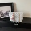 Bolso de Mujer de Gran Capacidad con Nuevo Patrón de Diamantes de Moda, Nuevo Bolso de Hombro Versátil para el Trabajo, Bolso de Mano Tote para Ir al Trabajo