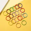 Acessórios Chaveiro Sino Estrela de Cinco Pontas Colorido Anel de Cartão Estilo Coreano Liga Charme para Bolsa Materiais para Joias DIY