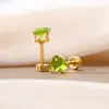 Pendientes de dopamina con circonitas de amor de color simple de estilo coreano, diseño ligero y lujoso, pendientes de moda con espirales para mujer.