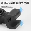 Soporte para Linterna de Bicicleta JOHORSE Clip de Silicona Antideslizante Giratorio 360 Grados Accesorios de Montaje en Manillar de Linterna