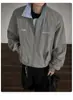 Chaqueta de béisbol retro americana estilo universitario con bordado, estilo dos piezas falsas, con cuello camisero, diseñada para hombres y mujeres, adecuada para primavera y otoño, chaqueta para parejas