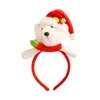 Diadema Decorativa de Papá Noel DIY Pinza de Pelo de Peluche de Reno Navideño Sombrero Navideño Creativo Adorno para el Cabello Disfraz de Fiesta