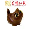 Collar con Colgante de Gato de Ébano, Yiming Xianyuan Creativo Lindo Gato Curioso de Madera Cadena para Suéter Colgante