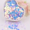Estrellas huecas sirena flor de cerezo maquillaje de escenario infantil brillo lentejuelas diy material pegamento funda de teléfono móvil lentejuelas 10g