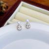 Sob a Árvore Banyan Brincos Pendentes de Prata S925 Femininos Franceses Pedras Preciosas Lágrimas Cheios de Contas de Diamante Brincos Luxo Leve Temperamento Sensação de Alto Padrão