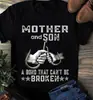 Dia das Mães 2024 Mamãe Camiseta de Manga Curta Europeia e Americana Letras em Inglês Exportação Roupas Masculinas e Femininas Verão Novo Solta 01