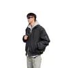 Chaqueta de aviador estilo americano, abrigo de algodón para hombre para otoño e invierno, chaqueta limpia de moda urbana, chaqueta de béisbol de marca de moda con cuello de solapa