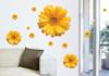 Adesivos de flor margarida quentes e românticos transfronteiriços sala de estar quarto fundo quente adesivos de parede removíveis venda quente eBay