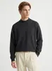 Nuevo suéter de punto para hombre de cuello alto medio, jersey de punto liso, estilo coreano moderno y versátil, capa base cálida