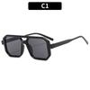 Nuevas gafas de sol cuadradas de montura grande de alta gama elegantes elegantes moda negocios viajes al aire libre protección solar gafas de sol transfronterizas