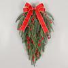 Amazon Nuevo Zorro Aguja de Pino Fruto Rojo Decoraciones Navideñas Colgante Lazo Corona Escaleras Colgantes Venta al por Mayor